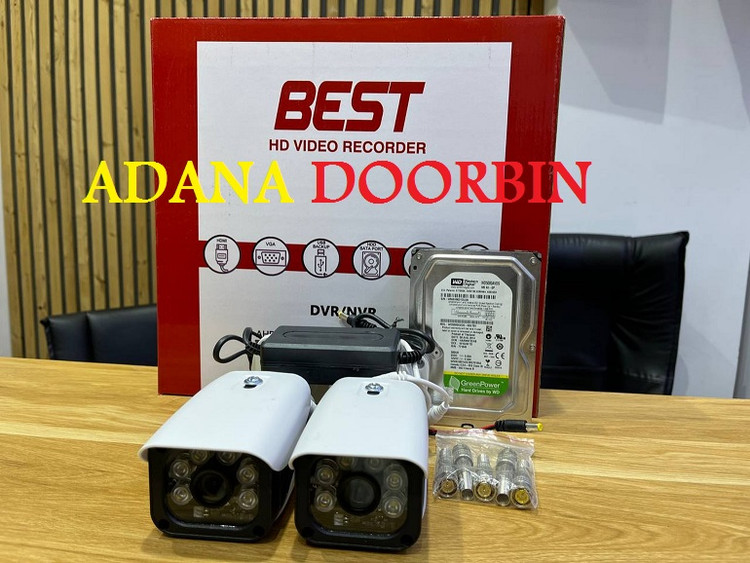 دوربین مداربسته پک 2دوربین SAMVISON برد 2083 FULHAN دارای هارد ذخیره و 20متر کابل