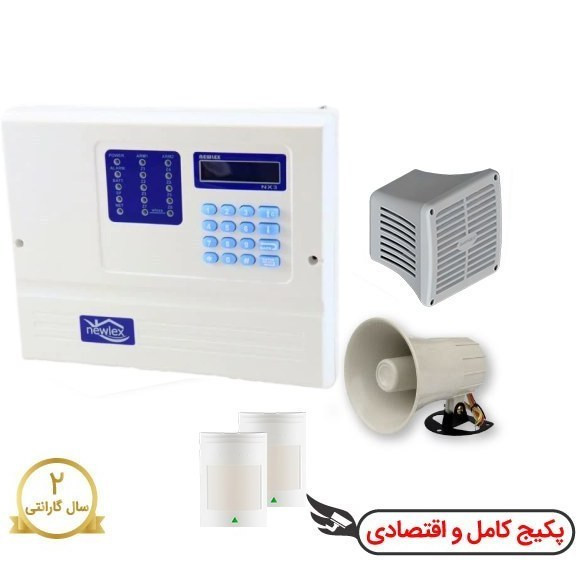 پکیج کامل دزدگیر سیم کارتی نیولکس/ 2عدد چشمی NEWLEX NX 3